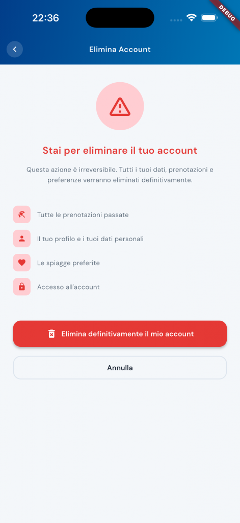 Tutti Al Mare App Elimina Account 5 471x1024